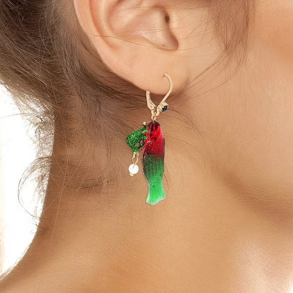 New Betsey Johnson
Gummy Fish Elf Drop Earrings - Picture 2 of 8
